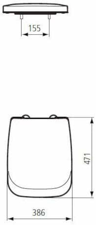 Ideal Standard Tesi Classic T663001 sedile originale avvolgente