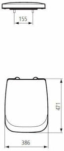 Ideal Standard Tesi Classic T663001 sedile originale avvolgente