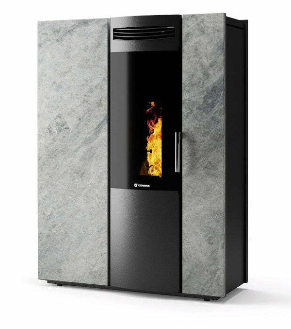 CS Thermos Thema 12 pietra stufa a pellet/biomassa canalizzabile 11,5 KW