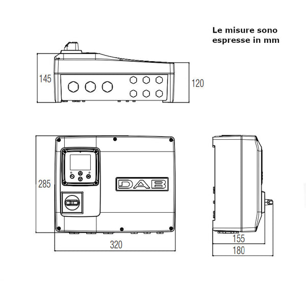 Dab quadro elettronico NGPANEL 2 pompe 12 A
