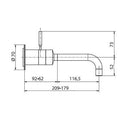 Ideal Standard IQ Miscelatore monocomando lavabo a parete