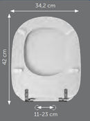 Sedile compatibile Ideal Standard Tesi Classic bianco Ideal Standard