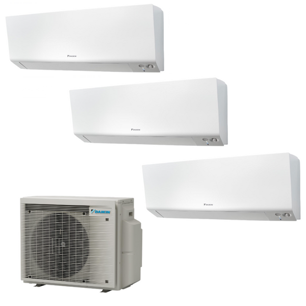 Daikin climatizzatore Trialsplit Perfera Wall 9.000 + 9.000 + 12.000 BTU 3MXM52A con 2 FTXM25R e 1 FTXM35R