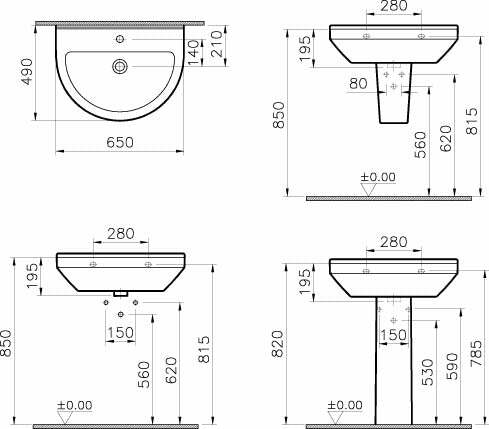 Vitra S50 lavabo 65 cm ceramica bianco