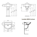 Semicolonna Eurovit W333001 Ideal Standard bianco lucido