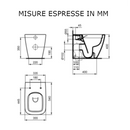 Vaso a terra filo parete i.life B T461601 Ideal Standard