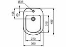 Ceramica Dolomite Gemma 2 bidet a terra monoforo bianco J522401