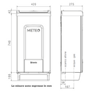 Caldaia a condensazione istantanea Beretta METEO X 25 C da esterno