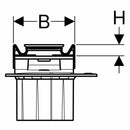 Geberit CleanLine60 canaletta doccia a pavimento 30-130 cm