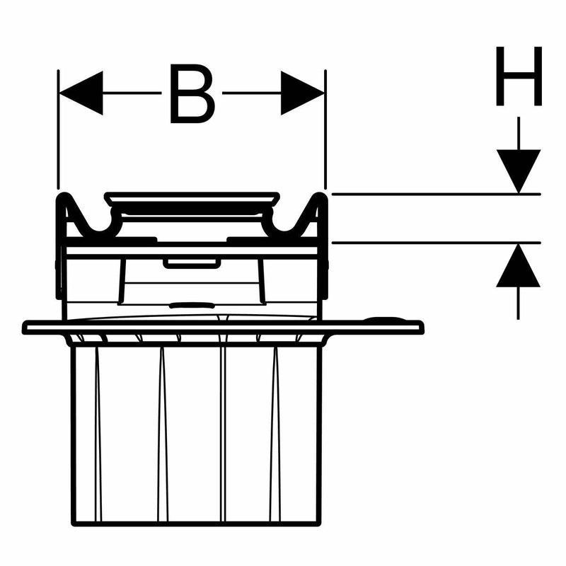 Geberit CleanLine60 canaletta doccia a pavimento 30-130 cm