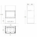 Piazzetta BERNA MC 65/60 stufa caminetto a legna 11 kW