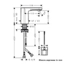 Miscelatore lavabo elettronico Vernis Blend 71502000 Hansgrohe con batteria 6 V