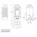 Piazzetta BRUNICO stubotto a pellet 11,3 kW