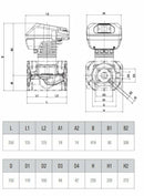 Dab Evoplus B 180/250.40 M, circolatore singolo, interasse 25 cm, prevalenza 18 m