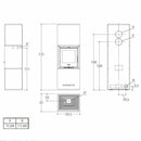Piazzetta QUBE 4 stufa a legna 9 kW