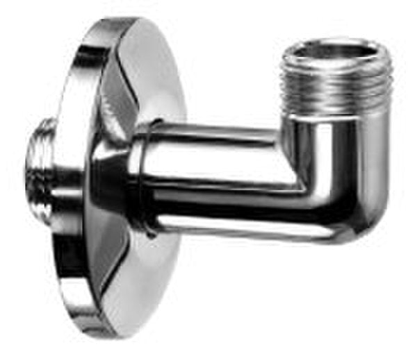 Curvetta di raccordo stampata cromata 1/2" con rosone