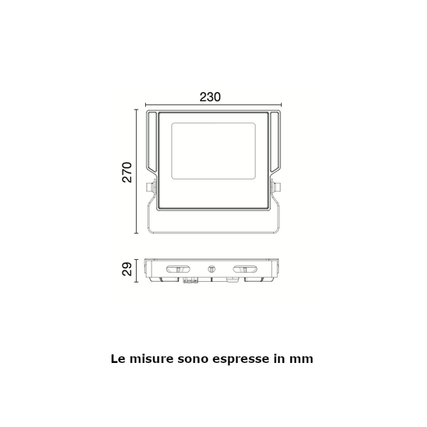 Proiettore a LED Century Sirio Slim SRS-709540 70W 4000K