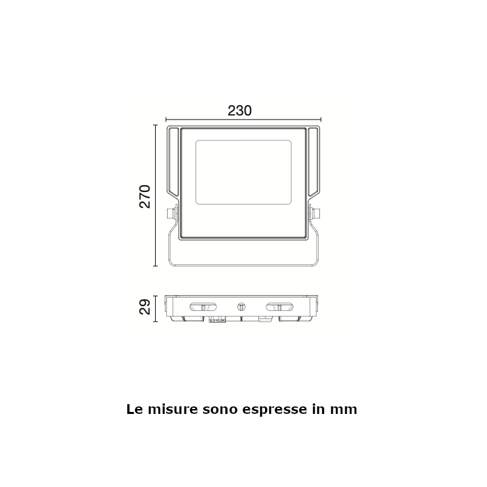 Proiettore a LED Century Sirio Slim SRS-709540 70W 4000K