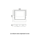 Proiettore a LED Century Sirio Slim SRS-709540 70W 4000K