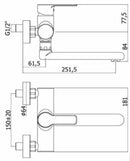 Paffoni Red miscelatore lavello a muro