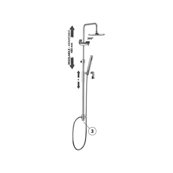 Paffoni Colonne doccia ZCOL 622 MASTER TOP