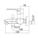 Paffoni Orange OG023CR miscelatore vasca/doccia esterno con deviatore