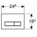 Geberit Sigma50 placca di comando bianca