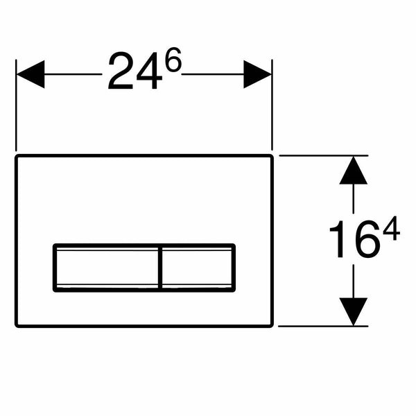 Geberit Sigma50 placca di comando bianca