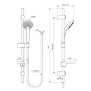 Asta doccia Idealrain B9419AA Ideal Standard con doccetta 3 getti senza miscelatore