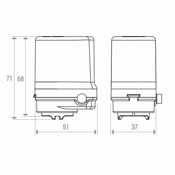 Giacomini R473M testa elettrotermica normalmente chiusa con microinterruttore 1 m