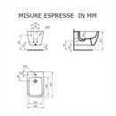 Bidet sospeso i.life B T461501 Ideal Standard bianco europeo