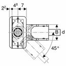 Geberit CleanLine kit grezzo canalette doccia a pavimento 90-220 mm