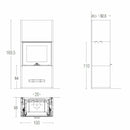 Piazzetta DAVOS MC 90/44 stufa caminetto a legna 12 kW