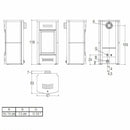 Piazzetta G963 M stufa a gas metano 7,6 kW
