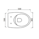 SDR Ceramiche Bull sedile slim soft close - panna