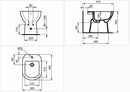 Ceramica Dolomite Gemma 2 bidet a terra monoforo bianco J522401