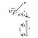 Paffoni Level miscelatore doccia esterno senza doccetta cromo
