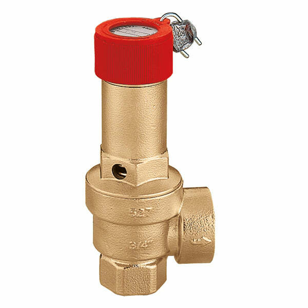 Caleffi 527 valvola di sicurezza tarata a banco INAIL 6 bar 1 1/4x1 1/2