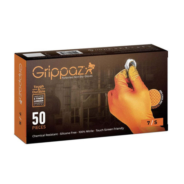 Guanti monouso Grippaz 246OR-L 24 cm arancione - box 50 pezzi