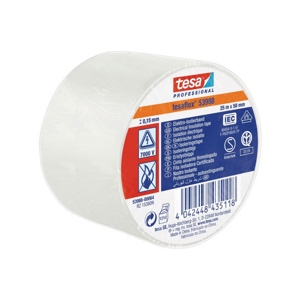 Nastro ISOLANTE 53988 bianco Tesa 50 mm x 25 m