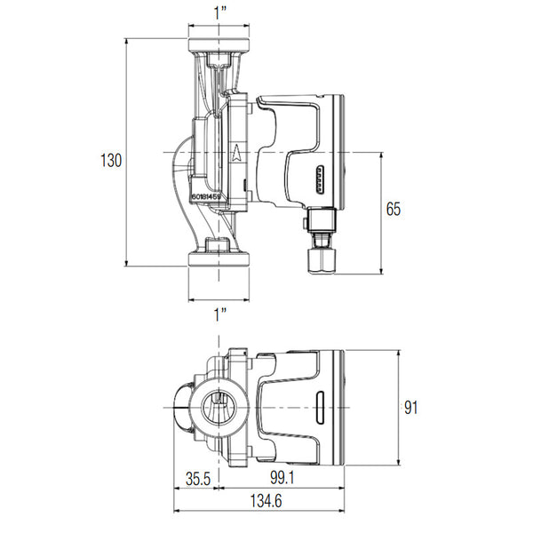 Dab Evosta 2 40-70/130 1/2" circolatore elettrico 1" 35 W 60231855