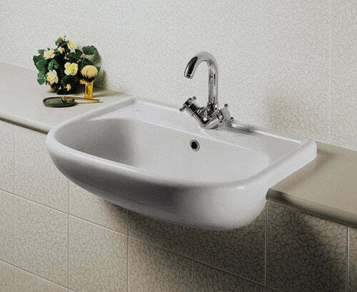 Lavabo da semincasso UNIVERSALE T092661 Ideal Standard 64 x 48,8 cm monoforo