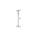 Bosch punta per casseforme e installazioni 8 x 600 mm, diametro 6 mm