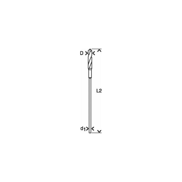 Bosch punta per casseforme e installazioni 8 x 600 mm, diametro 6 mm