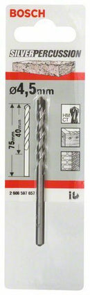 Bosch CYL-3 punta per calcestruzzo, 4.5 x 40 x 75 mm
