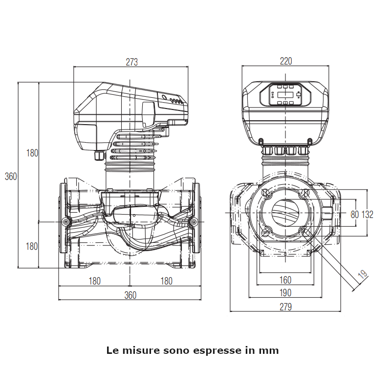 Circolatore singolo Dab Evoplus B 80/360.80 M 670 W