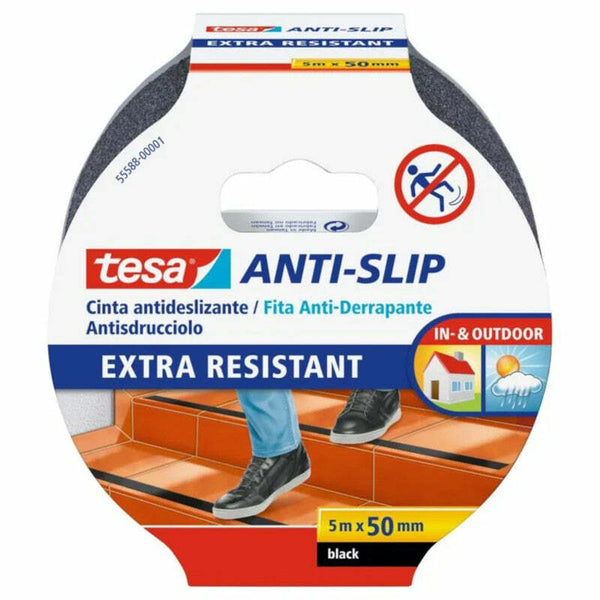 Nastro ANTISDRUCCIOLO 55588 Tesa nero 50 mm x 5 m