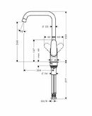 Hansgrohe Focus M41 miscelatore monocomando da cucina 260, 1 jet cromo