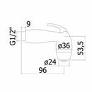 Paffoni kit idroscopino bianco in ABS