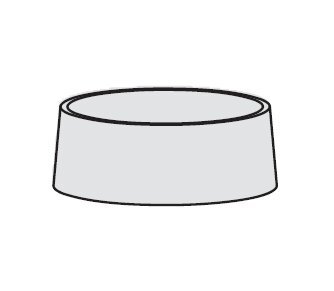 Paffoni cappuccio sottoleva in metallo 37X1 Stick